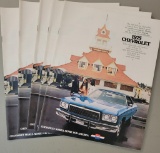 (5) 1975 Chevrolet Brochures