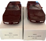 (2) 1988 Corvette Roadster Promo Cars, Dark Red--
