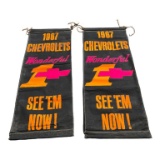 (2) 1967 Chevrolet Banners - 27” x 70”