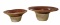 (2) Decorative Pottery Bowls