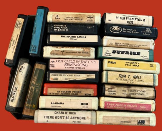 Assorted 8-Track Tapes