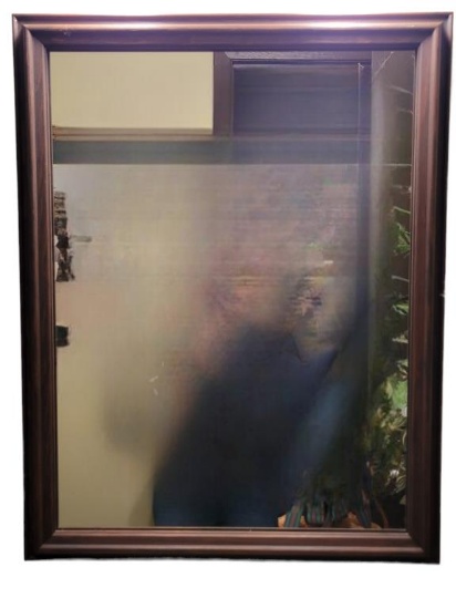 Wood Framed Mirror--20 1/2" x 27 1/4"