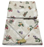 (1) Tablecloth: 52” x 116” and (1) Table Runner: