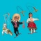 Assorted Puppets From Mexico and Guatemala-Tangled