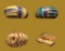 (4) Costume Jewelry Rings:  (1) Adjustable