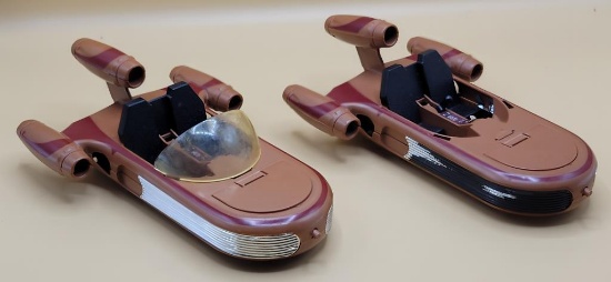 (2) 1978 Kenner Star Wars Land Speeders
