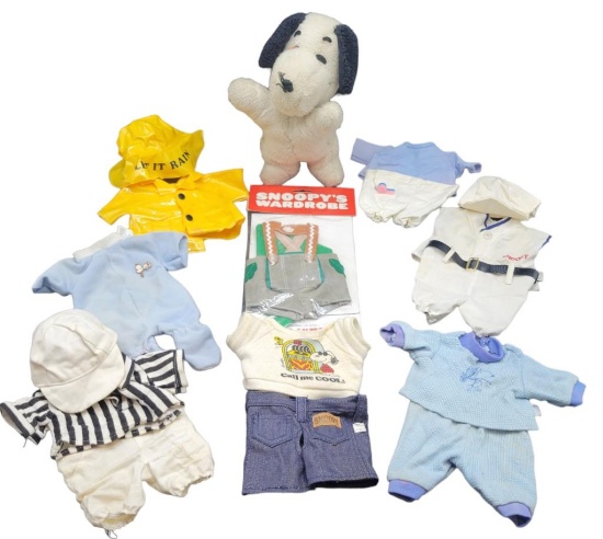 Baby Plush Snoopy and Assorted Vintage Snoopy