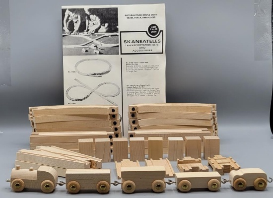 Skaneateles Natural Finish Maple Train Set No.