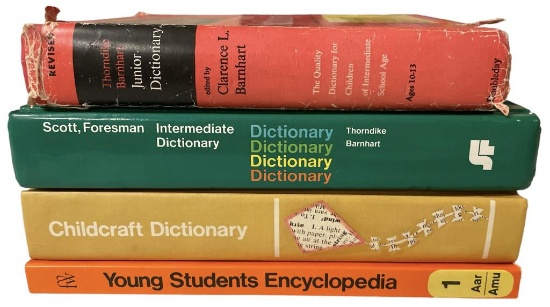 Assorted Vintage Children’s Dictionaries