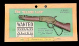 Marx Miniature The “Mares Laig” Cap Gun “Wanted