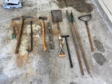 Assorted Long Handle Garden Tools