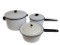 3-Piece Enamel Cookware Set;:  Covered Soup/Stock