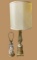 Gold Painted Table Lamp - 39” H to Top of Finial &