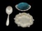 Sterling Baby Spoon, Pin Cushion, Trinket Dish