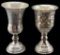 (2) Antique Kiddish Cups- 1 Marked 