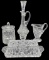 Assorted Cut Glass Items:  10 1/2