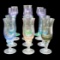 Set of (6) Vintage Tulip Shape Multicolor with
