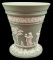 Wedgwood Green Jasperware Vase--4 3/4