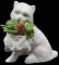 Ceramic Cat Figurine--Vista Alegre for Mottahedeh-