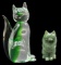 (2) Cat Figurines: 4 1/4