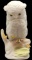 Vintage Cybis Snow White Porcelain Owl Figurine--