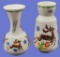 (2) Handpainted Greek Ceramic Vases