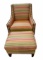 Upholstered Chair and Matching Ottoman by