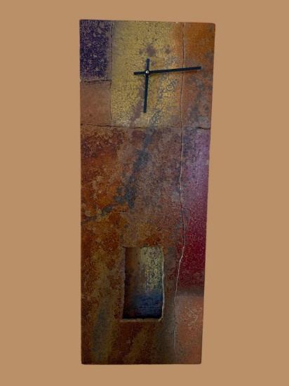 Battery-Operated Wall Clock--10 1/2" x 28 1/2"