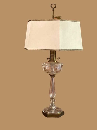 Converted Kerosene Electric Lamp - 32” H to Top