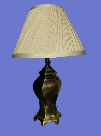 Brass Table Lamp - 16” To Top of Shade