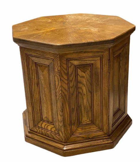 Octagon-Shaped End Table--21" x 21",  21" High