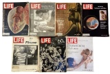 (6) 1960s Life Magazines & (1) 1970 Life Magazine: