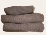 (3) Wool Blankets: (2) Twin by Greg Sashink, (1)
