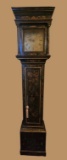 George III English Chinoiserie Tall-Case Clock.