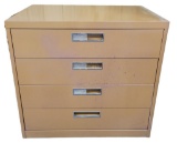 4-Drawer Metal Cabinet - 30” x 18”,  28” H