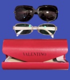 (2) Valentino Glasses (Prescription) With Case