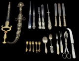 Assorted Silverplate & Mother of Pearl Flatware,