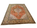 Persian Tabriz (Hunters) Hand-Knotted Rug, Wool