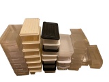 Assorted Plastic Shoe Storage Boxes