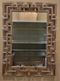 Beveled Mirror in Gold Grecian-Style Frame--36.5