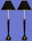 Pair of Metal Table Lamps - 31 1/2? H to Top of