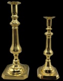 (2) Brass Candle Holders--15 1/2