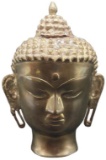 Vintage Brass Buddha Head--7 3/4