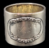 Antique Napkin Ring Marked 800