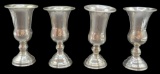 (4) Sterling Silver Kiddish Cups --4