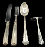 (4) Pieces of Coin Silver Flatware marked “800”