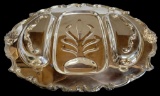 Silver Plate Oval Meat and Vegetable Tray--23