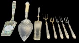 Assorted Silver Plate Serving Utensils, etc.