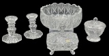 Assorted Cut Glass Items:  8 1/4
