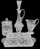 Assorted Cut Glass Items:  10 1/2